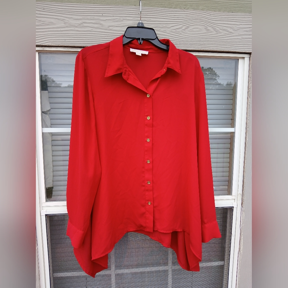 Michael Kors Bright red blouse